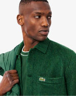 Lacoste Overshirt in Feltro Misto Lana