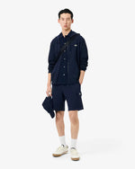 Lacoste Felpa in Tessuto Felpato Classic Fit con Zip