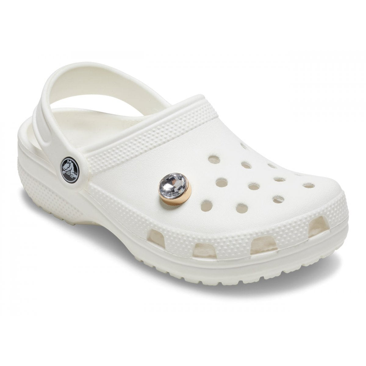 Crocs Jibbitz Gold Clear Gem