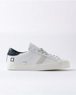 D.A.T.E. Hill Low Calf White Blue
