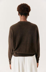 American Vintage Maglione Donna Ouity Cioccoloto