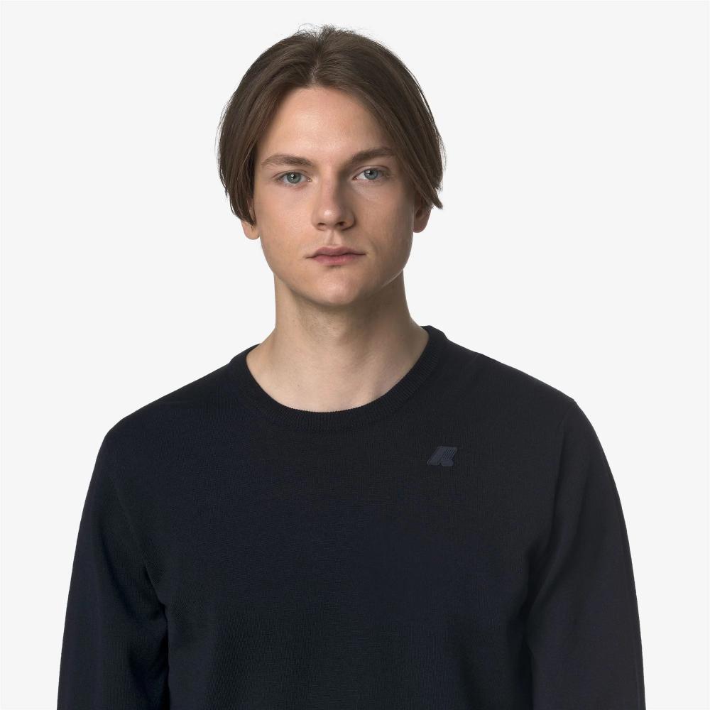 K-Way Maglieria in merino Sebastien Blue Depht