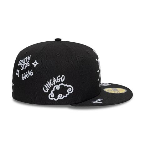 New Era 59FIFTY Fitted Chicago White Sox MLB Scribble Nero