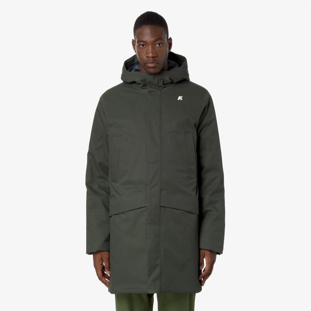 K-Way Giacca Jarno Twill Marmotta Green B-Blue A