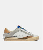 Crime London Distressed Deconstructed Electric Blue