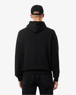 Lacoste Felpa con Cappuccio Loose Fit Ricamata