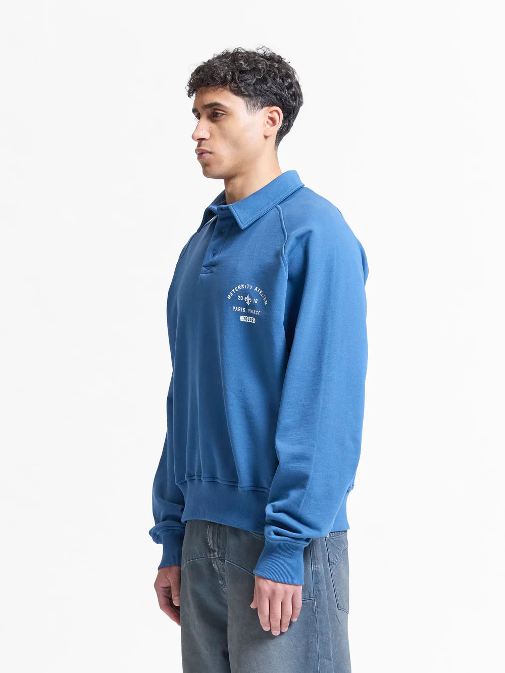 Reternity Maison Polo Sweater Blue