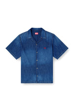 Diesel Camicia in Denim a Maniche Corte D-Nabil-D