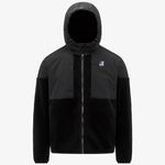K-Way Felpa Sixte 4.0 Orsetto Unisex Black Pure