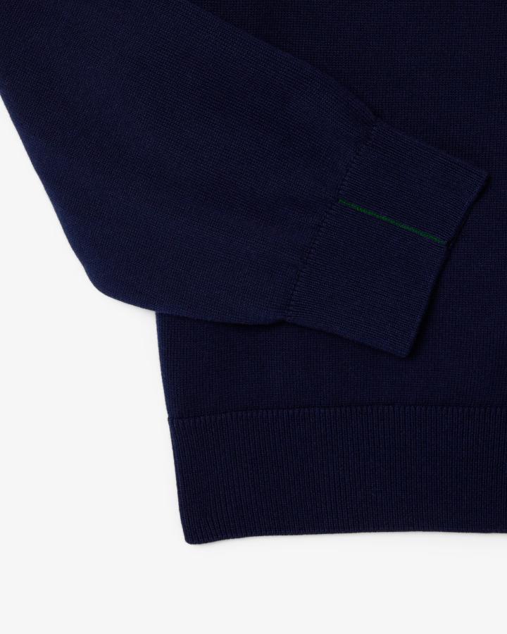 Lacoste Pullover in Cotone a Collo alto con Zip
