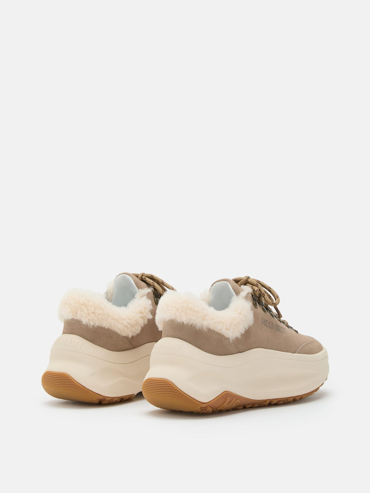 Moon Boot Sneaker Moon247 City in Shearling Beige