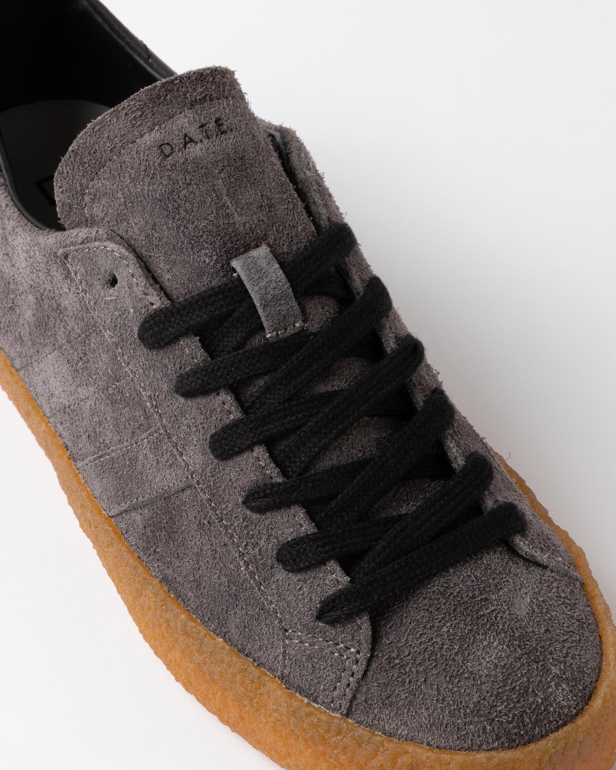 D.A.T.E. Hill Low Velour Gray