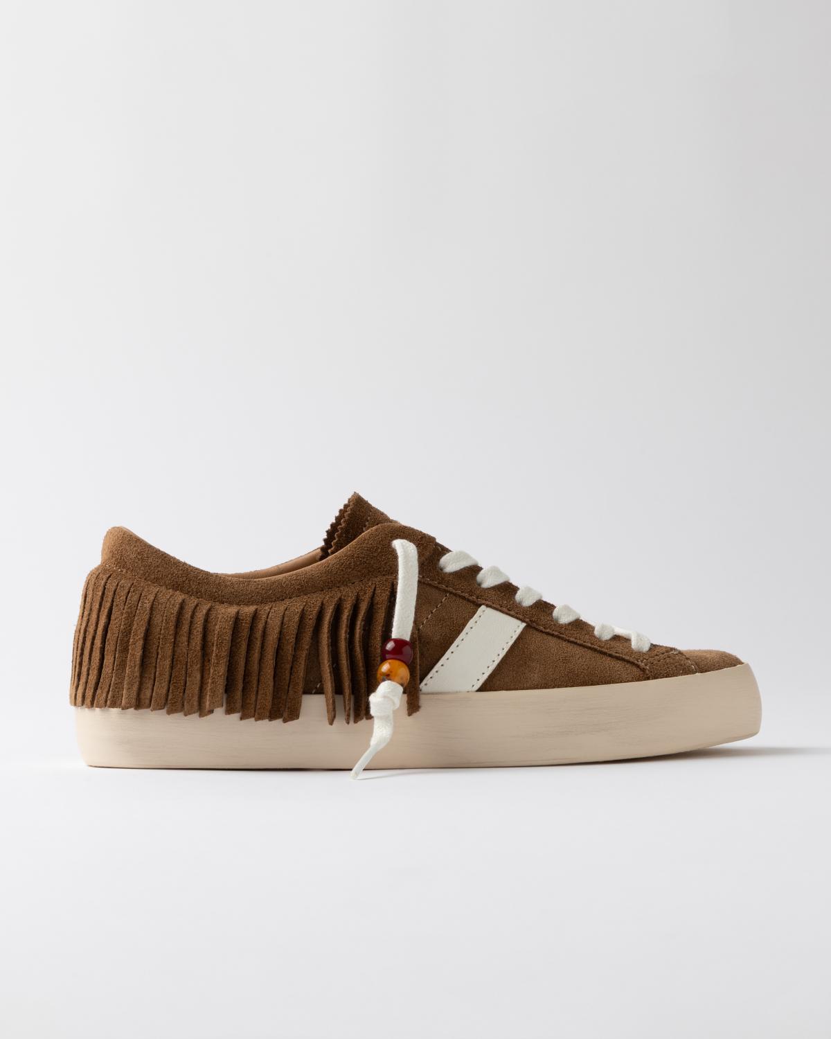 D.A.T.E. Hill Low Fringed Cuoio
