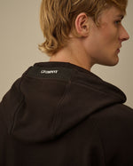 Cp Company Diagonal Raised Fleece Hooded Full Zip Sweatshirt
