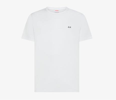 Sun68 T-shirt in Jersey di Cotone Bianco