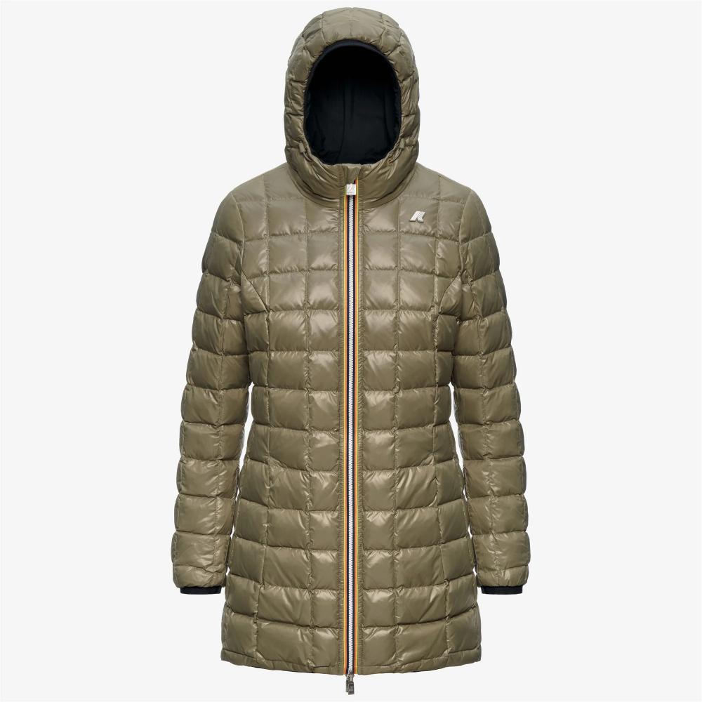 K-way Giacca Denise St Thermo Double Black Pure/Green Army