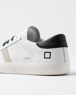 D.A.T.E. Hill Low Calf White Black