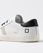 D.A.T.E. Hill Low Calf White Black