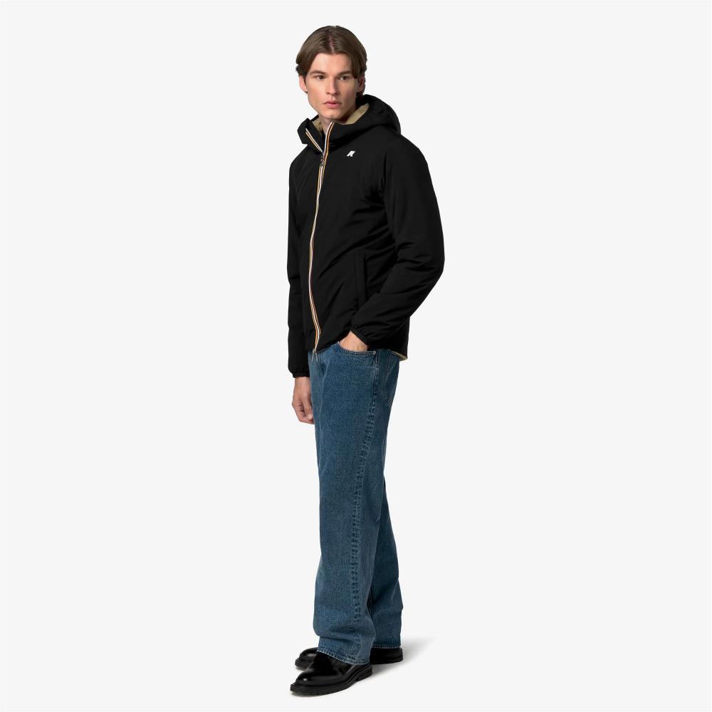 K-Way Giacca Jack St Warm Double Black Pure/Beige Khaki