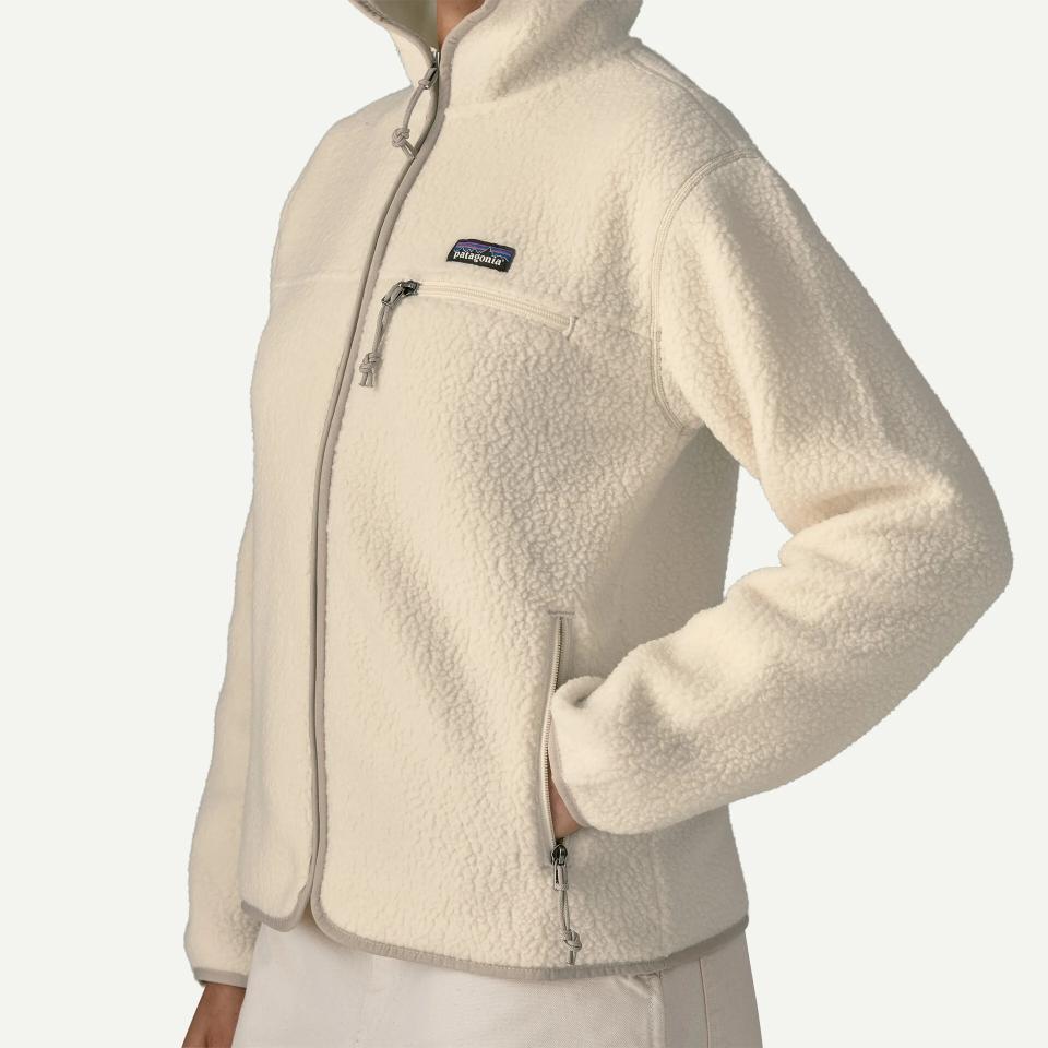 Patagonia Women's Retro Pile Fleece Hoody Natural