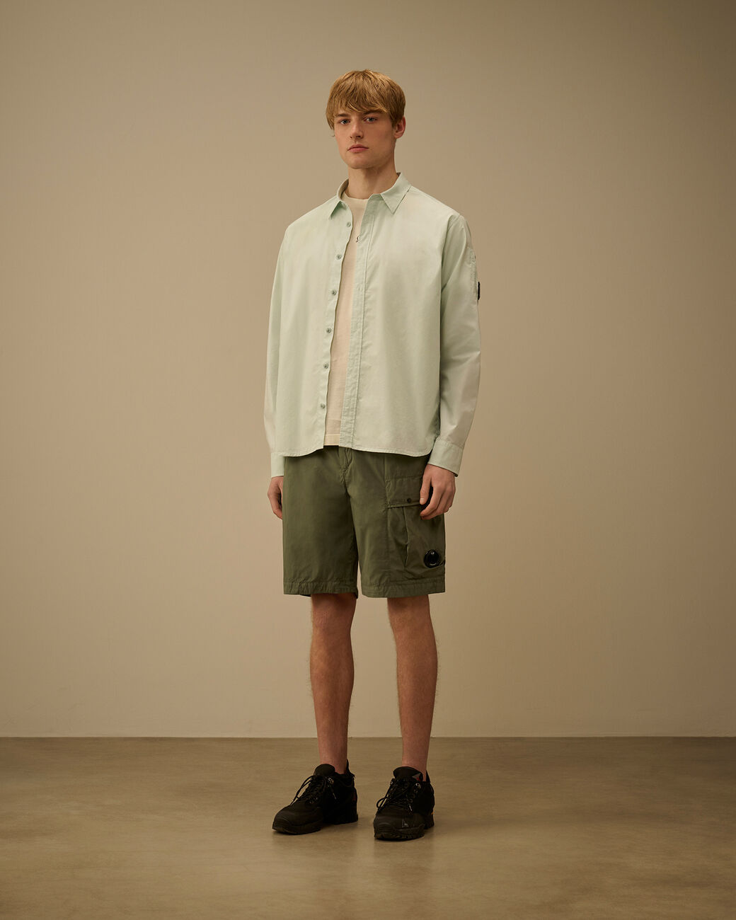 Cp Company 50 Fili Stretch Loose Lens Cargo Shorts