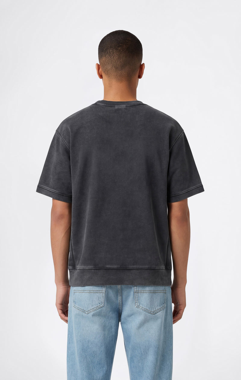 Champion Felpa a Maniche Corte Reverse Weave