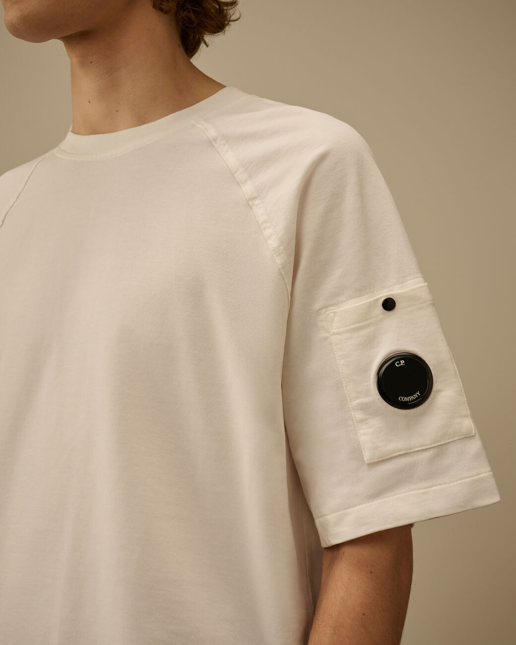 Cp Company Sweatshirt Short Sleeve Light Fleece