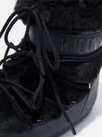 Moon Boot Stivale Icon Low in Ecopelliccia Nero