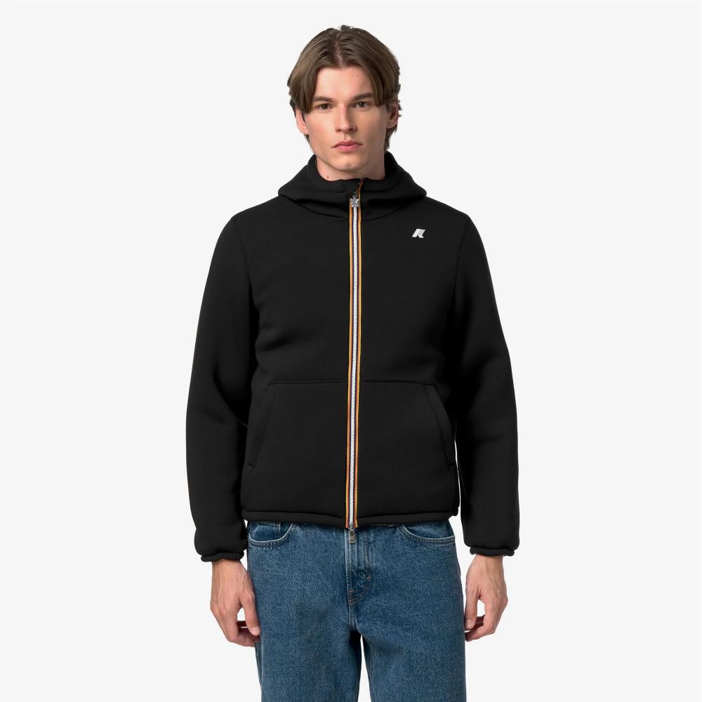 K-Way Giacca Jack Spacer Nylon Double Black Pure/Green Army