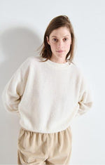 American Vintage Maglione Donna Vitow Bianco