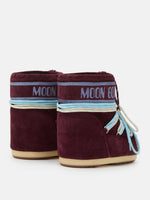 Moon Boot Stivale Icon Low in Pelle Scamosciata Bordeaux