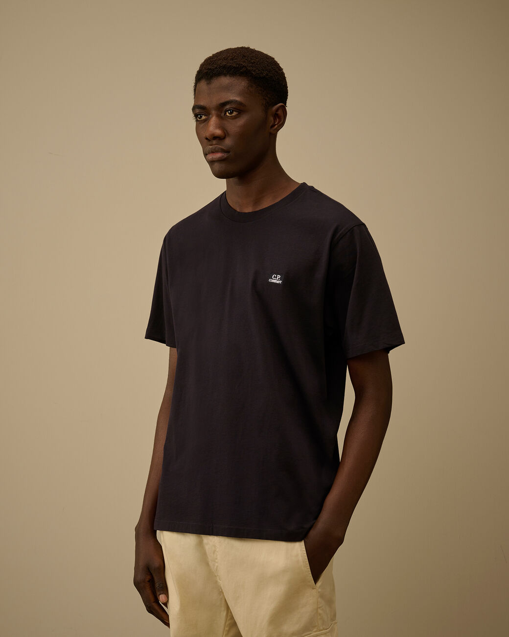 Cp Company Jersey Short Sleeve Logo Patch T-Shirt