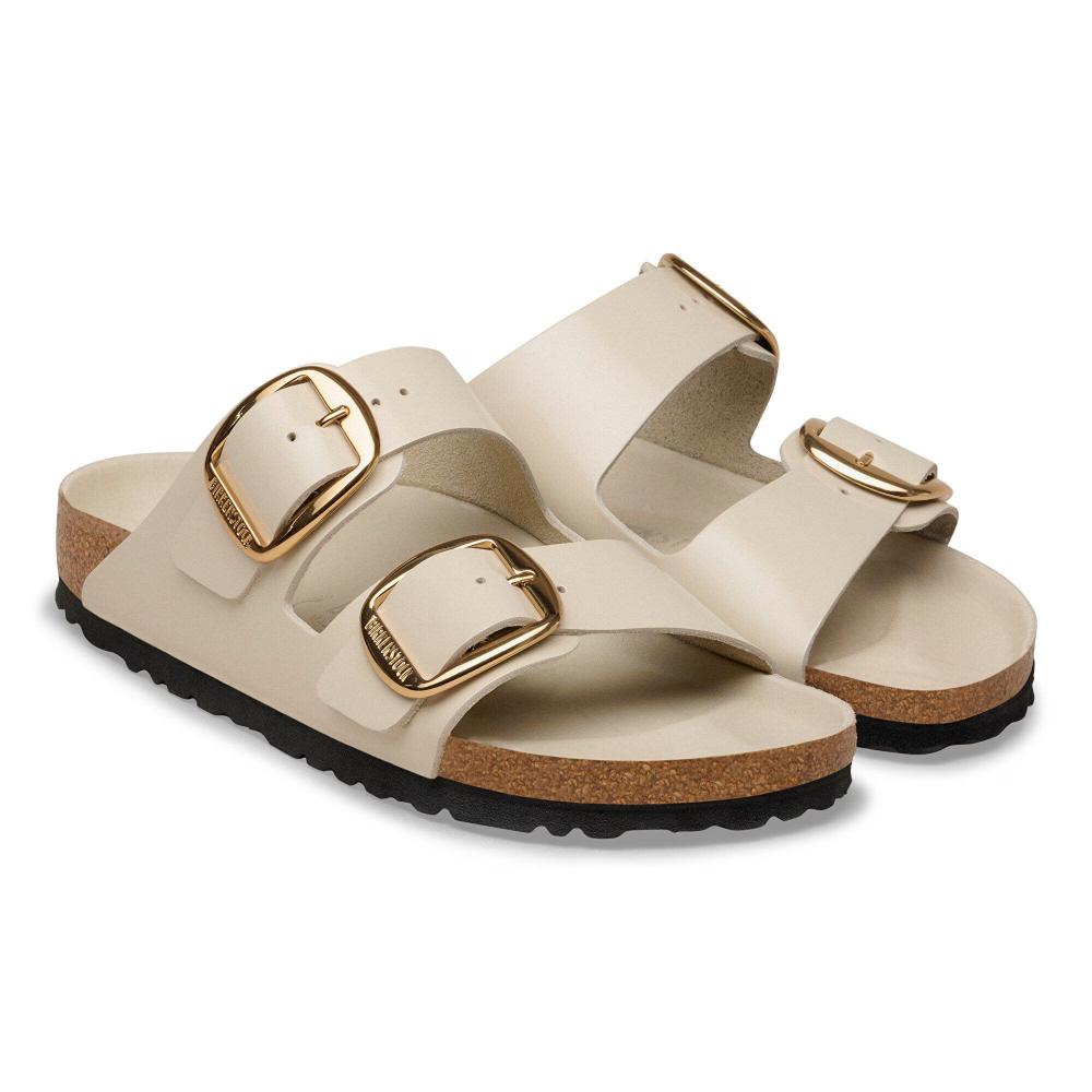 Birkenstock Arizona Big BucklePelle naturale vernice Narrow Fit