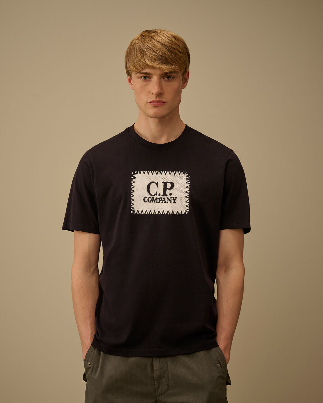 Cp Company Jersey Short Sleeve Logo Label T-Shirt