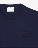 Lacoste T-shirt in Jersey con Marchio Goffrato