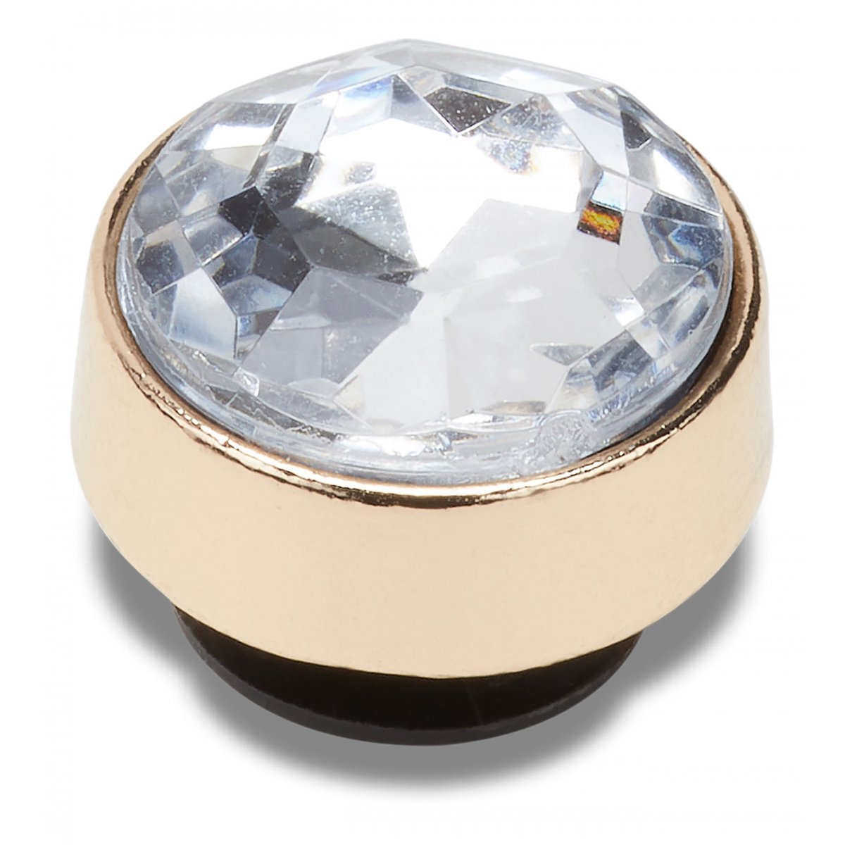 Crocs Jibbitz Gold Clear Gem