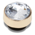 Crocs Jibbitz Gold Clear Gem