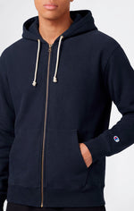 Champion Felpa con Cappuccio Full Zip Reverse Weave