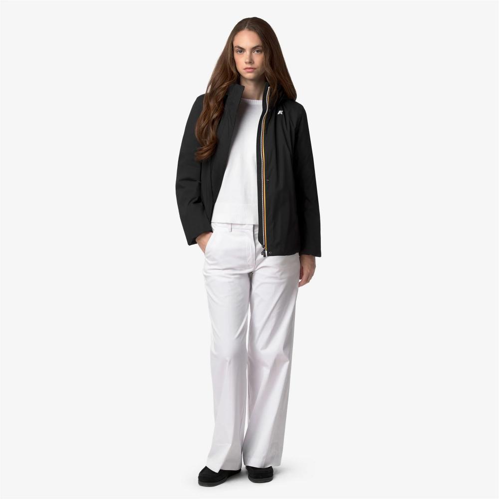 K-Way Giacca Marlette Twill Soft Beaver Black Pure/Grey Army