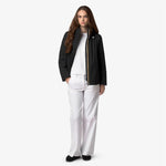 K-Way Giacca Marlette Twill Soft Beaver Black Pure/Grey Army