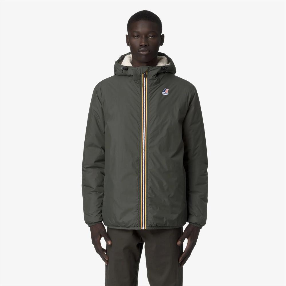 K-Way Giacca Le Vrai 4.0 Claude Orsetto Unisex Green Blackish