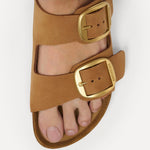 Birkenstock Arizona Big Buckle Pelle Nubuck Mink Narrow Fit