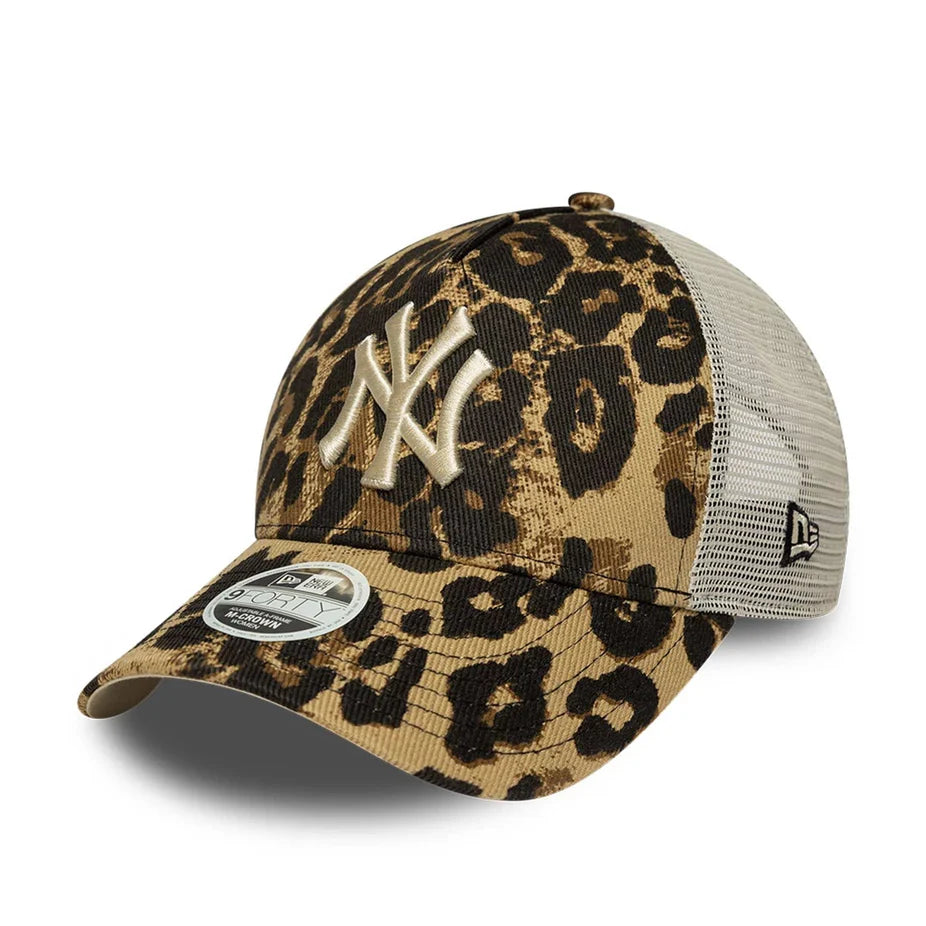 New Era 9FORTY M-Crown A-Frame Trucker Yankees MLB Leopard