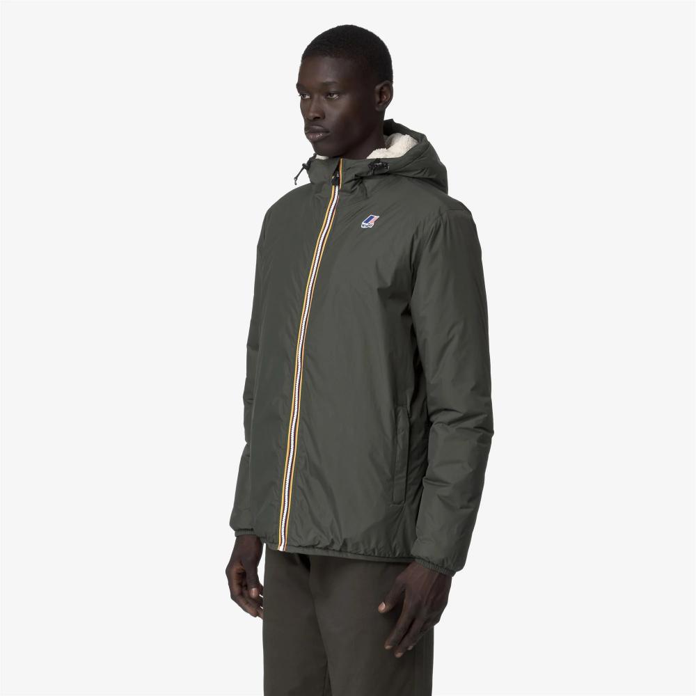 K-Way Giacca Le Vrai 4.0 Claude Orsetto Unisex Green Blackish