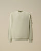 Cp Company Cotton Diagonal Fleece Resist Dyed Crewneck Lens Sweatshirt