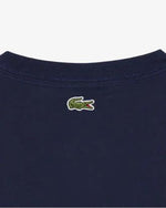 Lacoste T-shirt in Jersey con Marchio Goffrato