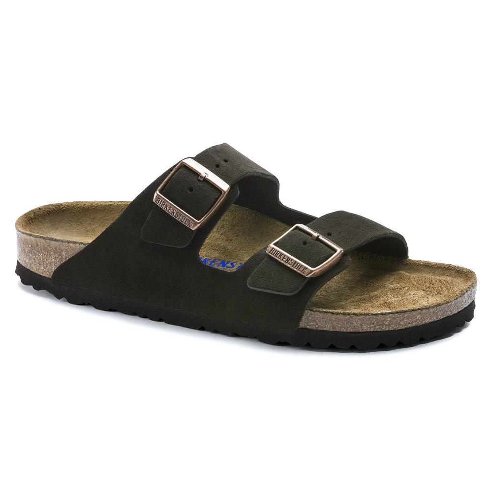 Birkenstock Arizona Plantare Morbido Pelle Scamosciata Mocha