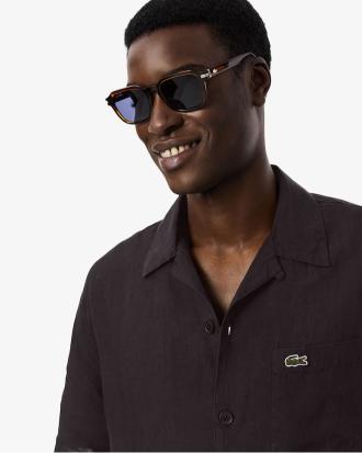 Lacoste Camicia Relaxed Fit in Lino