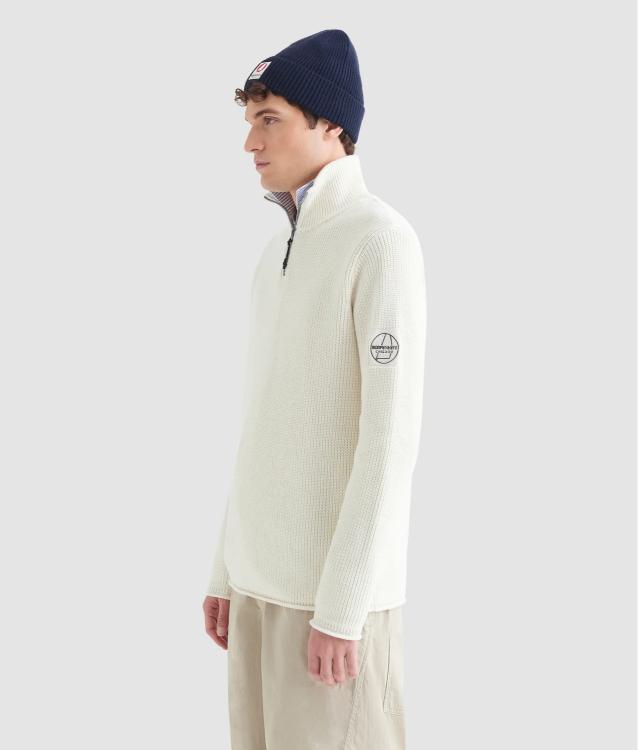 Murphy&Nye Fender Sweater Maglione Mezza Zip a Coste Inglesi