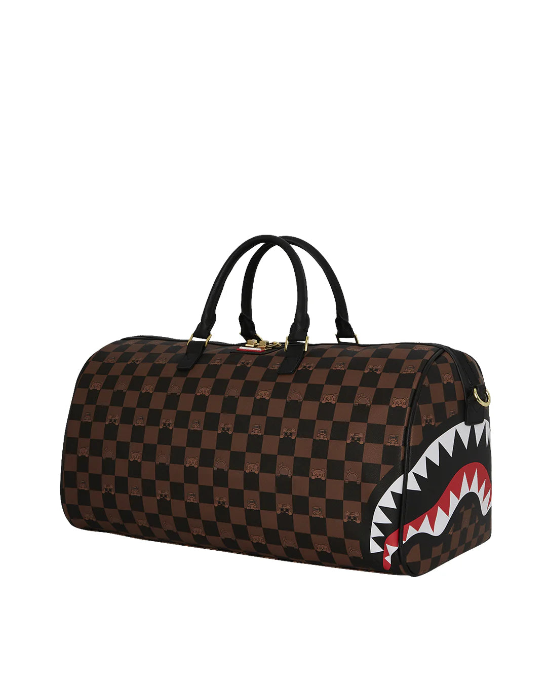 Sprayground Peeking Character Check Duffle